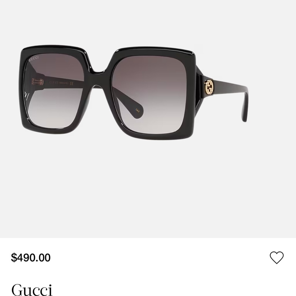 Gucci Black Oversized Sunglasses